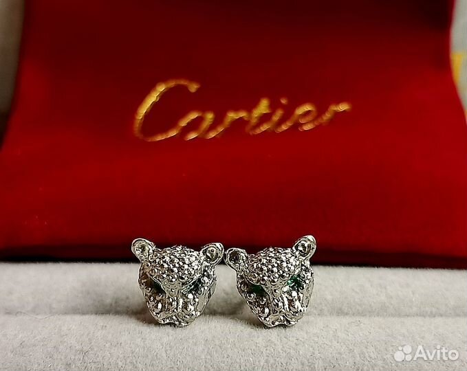 Серьги и кольцо Cartier