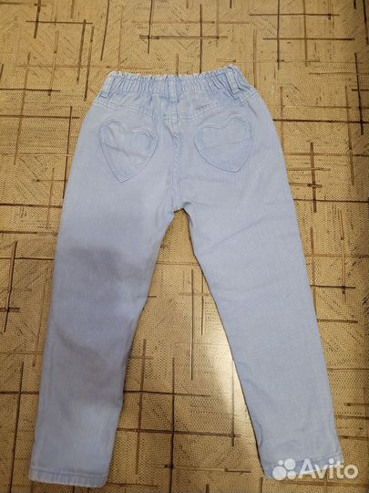 Джинсы для девочки 110