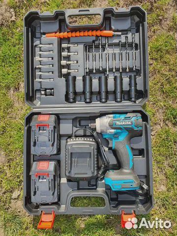 Аккумуляторный гайковерт makita 350н.м. с набором