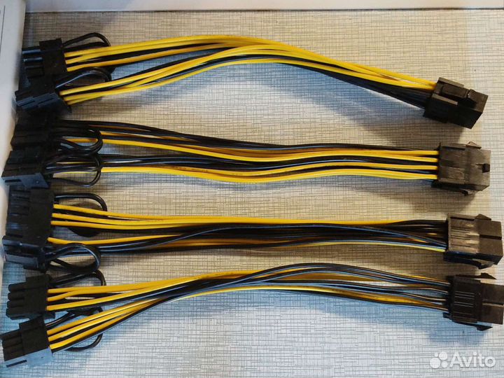 Переходник 8 пин 2+6 для доп питания видеокарты