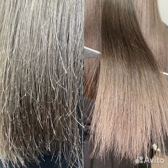 Ручная полировка волос ножницами
