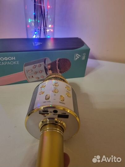Беспроводной микрофон-колонка для караоке