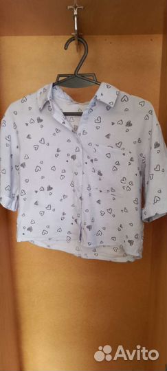 Блуза школьная, лёгкая, без рукав, очень удобная