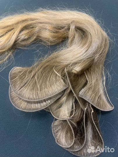 Пошив трессов, волосы на заколках