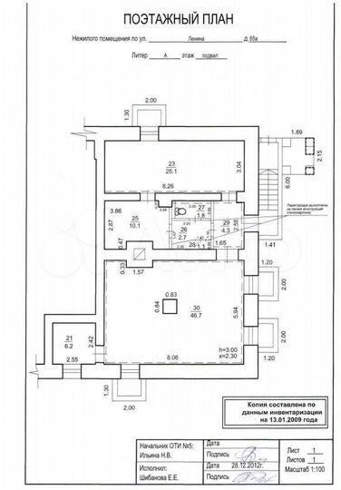 Помещение в центре, 98 м² (Ленина 65а )