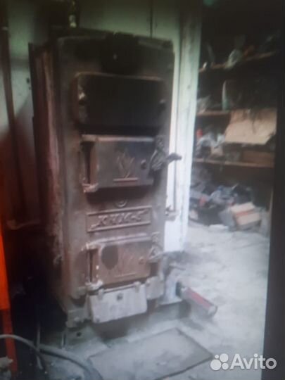 Твердотопливный котел чугунный бу кмч 6 секци