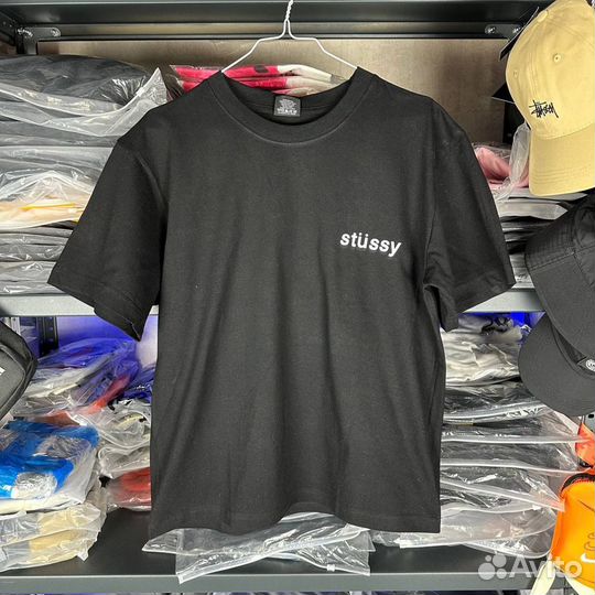 Черная футболка Stussy Ice Cream