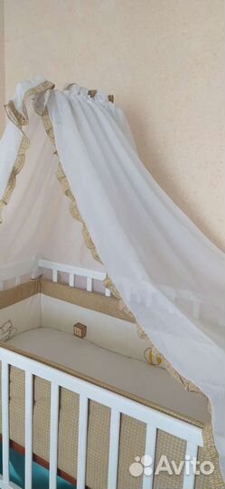 Бортики с балдахином и держать для балдахина