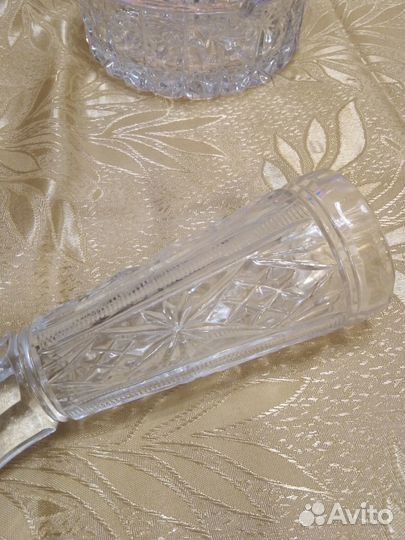 Рог хрустальный, пепельница хрустальная, СССР