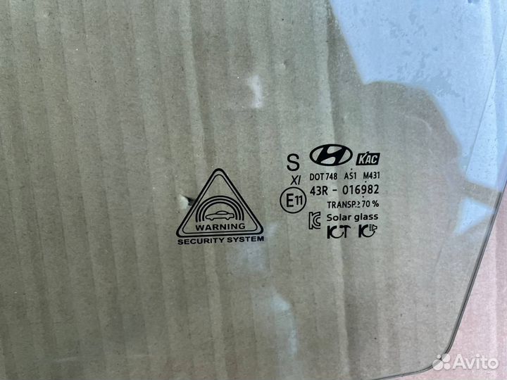 Переднее левое стекло Хендай Санта Фе 4 тм