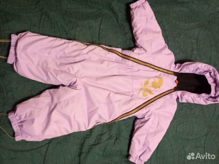 Зимний комбинезон для девочки размер 80/86