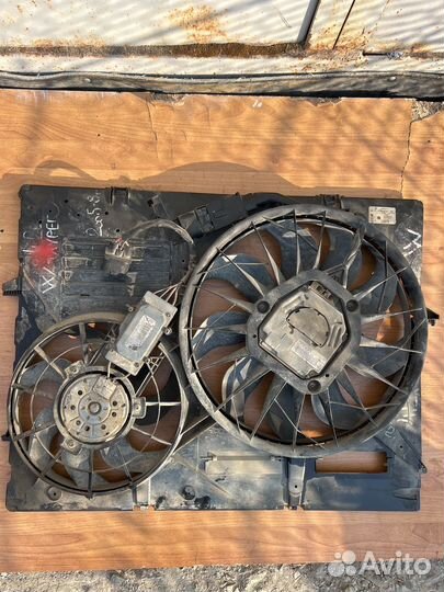 Вентилятор охлаждения радиатора Porsche Cayenne 1