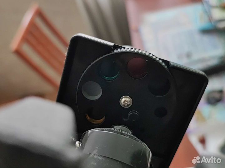 Микроскоп 100-1000х, с светофильтрами и подсветкой