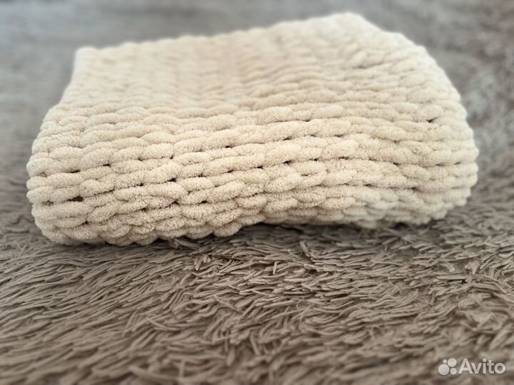 Плед детский вязаный ручная работа