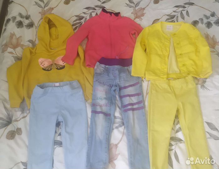 Вещи пакетом на девочку 98-104 размер