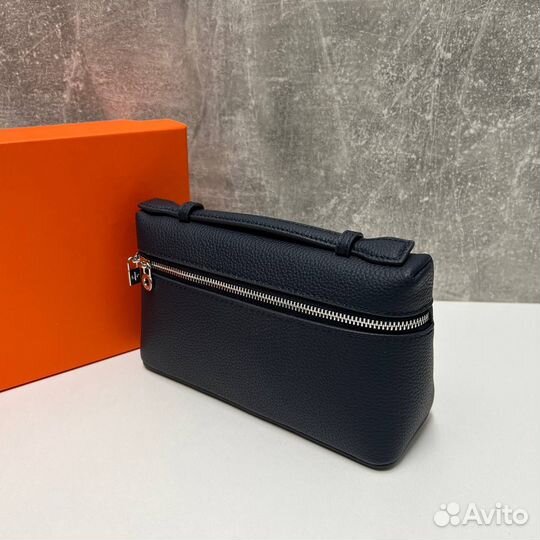 Сумка женская loro piana синяя люкс кожаная