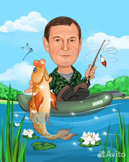 Шарж по фото на заказ