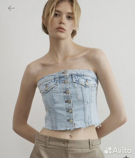 Джинсовый топ lime