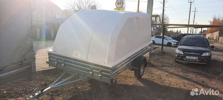 Прицеп с крышкой, для двух снегоходов. 3,5 на 1,95