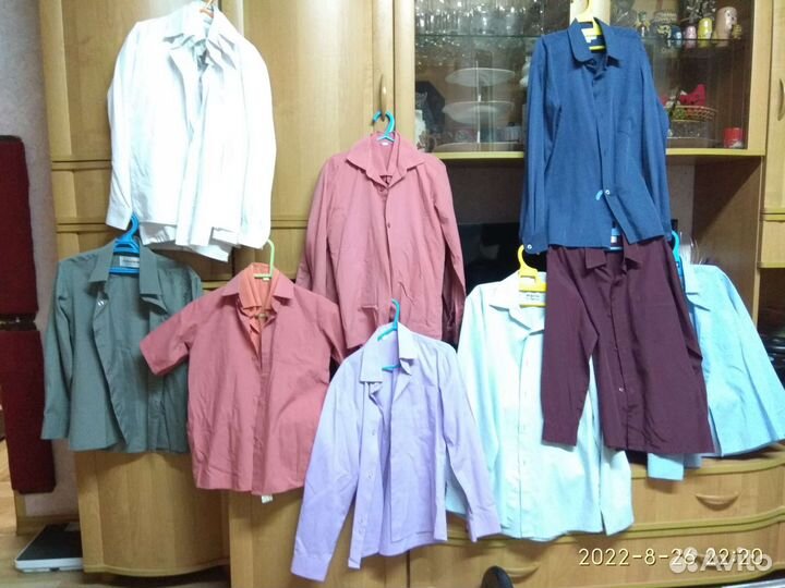 Рубашки школьные р.116-164, есть и другие