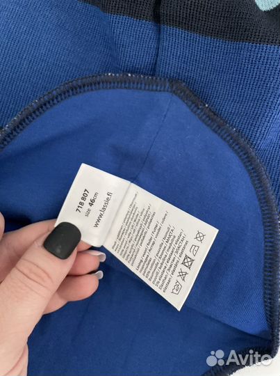 Шапка шлем Lassie 46 р (синий)