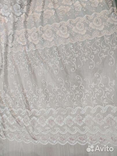 Тюль новый (6 метров шириной)