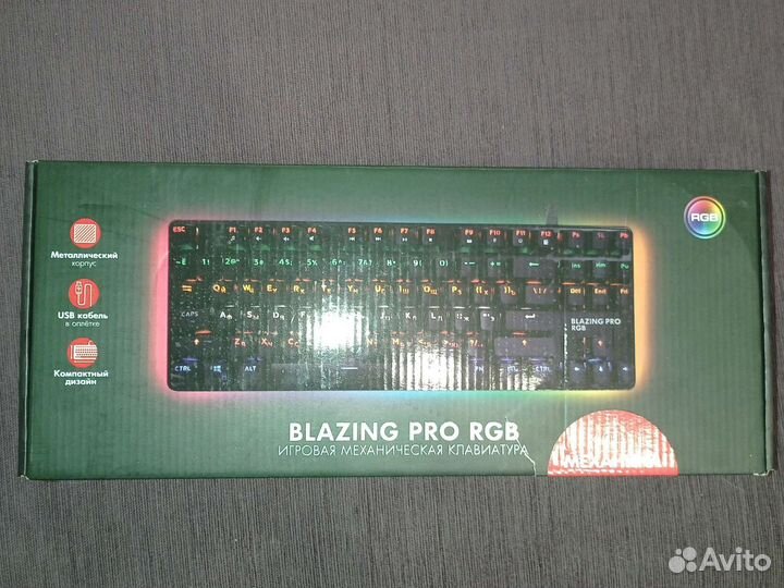 Игровая механическая клавиатура Blazing pro RGB