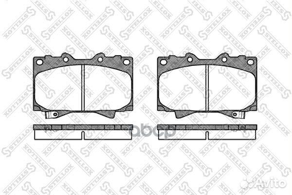 718 004-SX 707 04 колодки дисковые п Toyota L