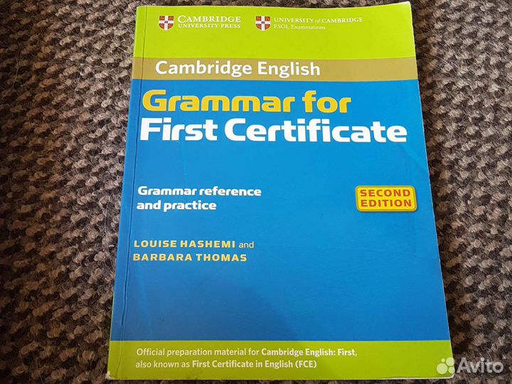 Книга Grammar for first certificate