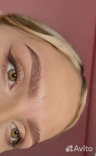 Ламинирование бровей, окрашивание, коррекция