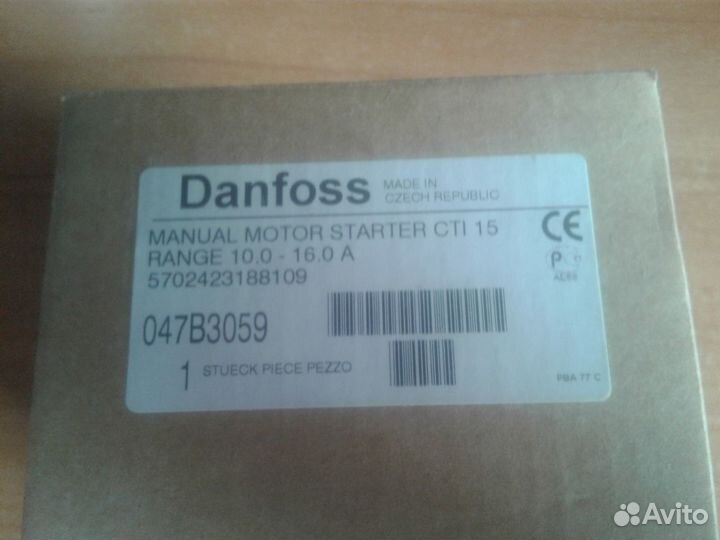 Автоматический выключатель Danfoss CTI-15 1,0-1,6A