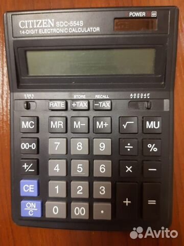 Калькулятор настольный citizen SDC-554S