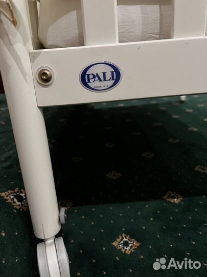 Детская кроватка Pali с маятником, белая, Italy