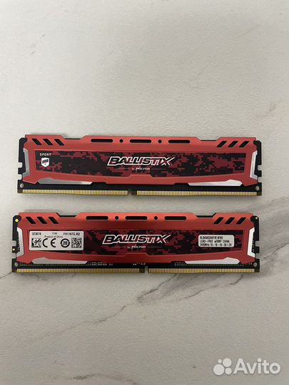 Оперативная память Ballistix Sport LT Rot 8GB DDR4