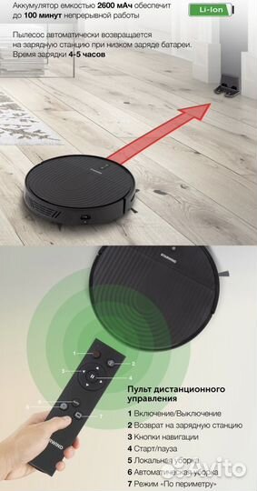 Робот пылесос Starwind SRV 4560