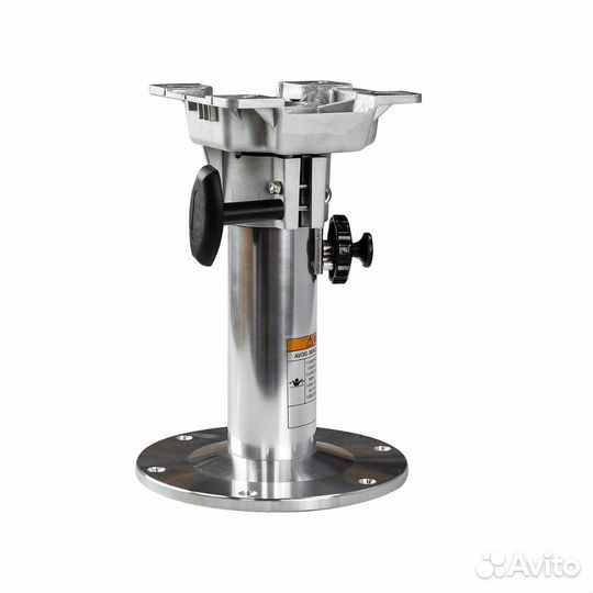 Стойка для сидений 325-457 мм c переходником, алюм