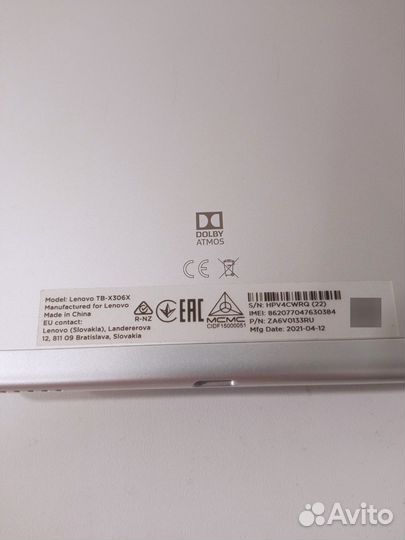 Lenovo TB-X306X Tab M10 HD 64gb