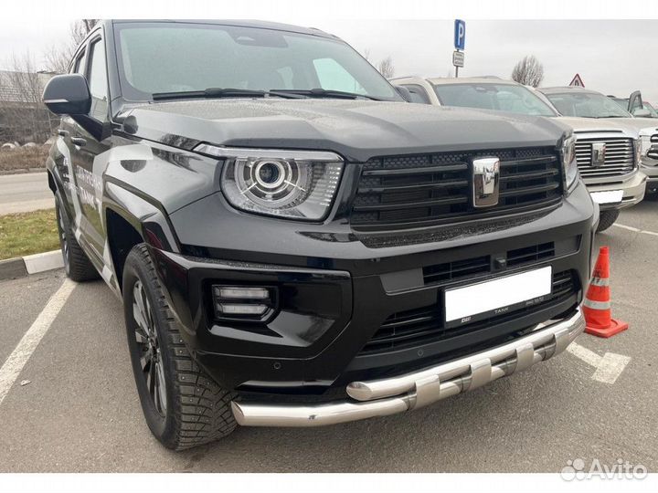 Защита переднего бампера на Tank 700 с декор элеем