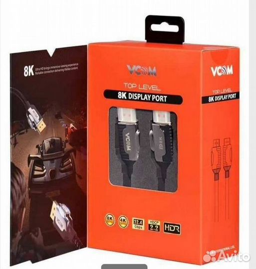 Vcom Видеокабель DisplayPort/DisplayPort, 1.5 м