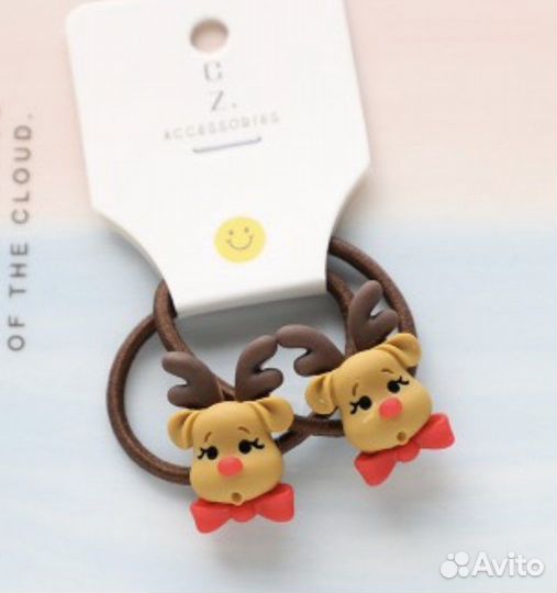 Резинки для волос / новый год