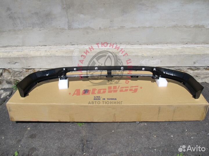 Губа передняя Land Cruiser 100 LX 470, черная (202