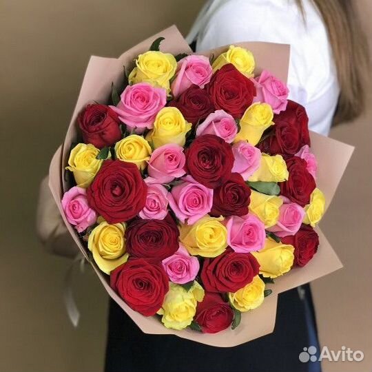 41 роза микс с доставкой в Кемерово