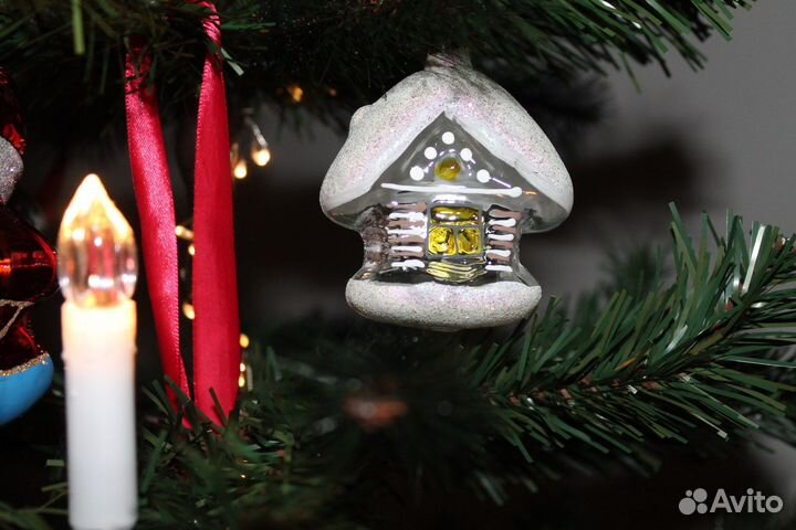 Ёлочная игрушка СССР дом