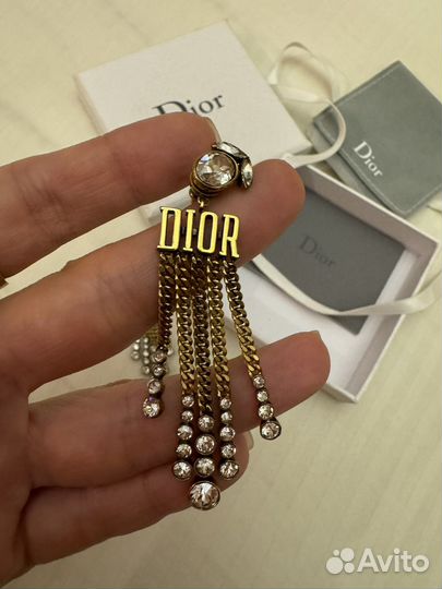 Серьги dior оригинал