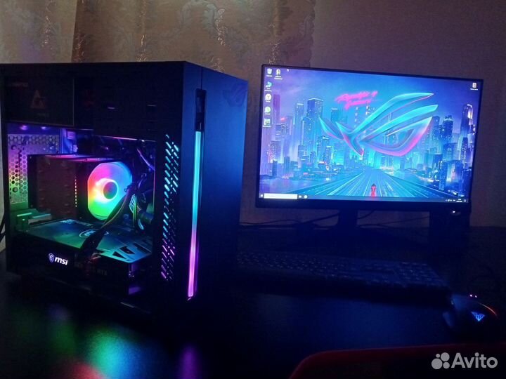 Игровой пк RTX3060MSI/12ядер/озу16gb/M2.250gb750wt