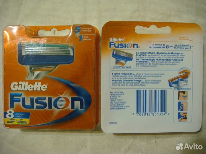 Сменные кассеты Gillette Fusion 5 Germany