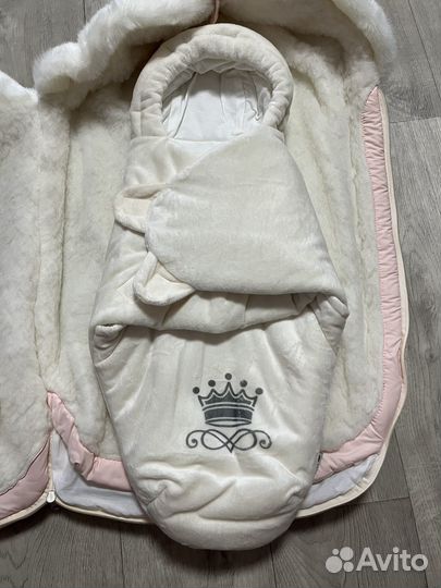 Конверт на выписку зимний для девочки