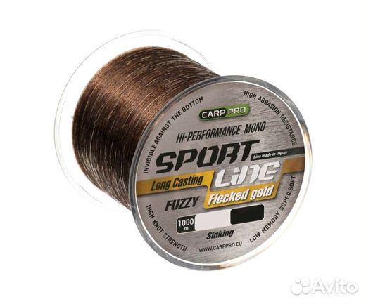 Carp PRO Леска Sport Line Flecked Gold 1000м 0,335