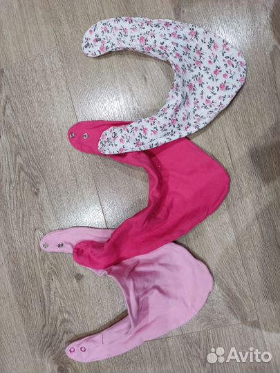 Слюнявчики шарфики для девочки