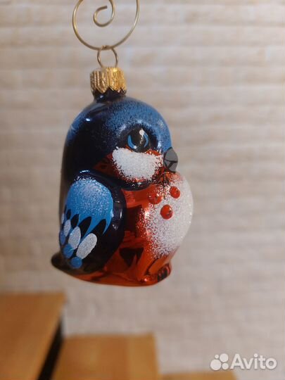 Елочная игрушка Ариель снегирь